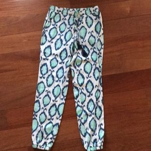 Lilly Pulitzer Piper drawstring pants xs